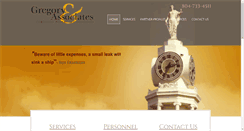 Desktop Screenshot of gregory-cpas.com